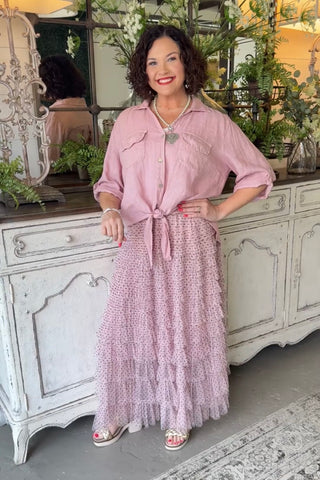 All The Frills Skirt Ivory Skirt Miss Carla