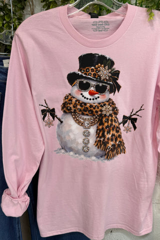 Frosty Glam Tee Pink