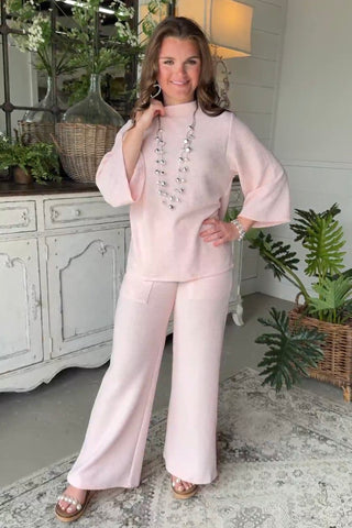 In Style Pant Set Lt Blue Top & Pant Set stylive