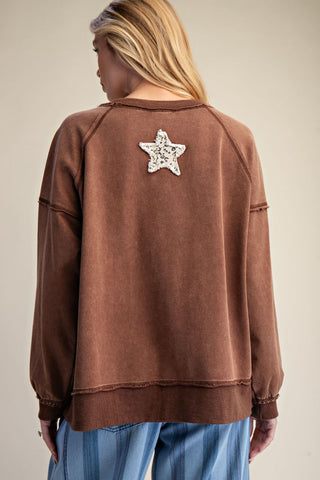 Cassidy Top Chocolate by Easel