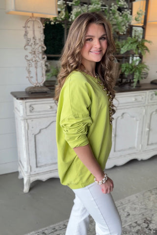 Lyric Lime Green Shirts & Tops Hope