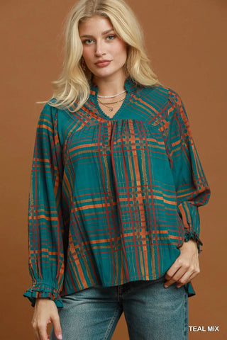 Lambert Top Teal by Umgee