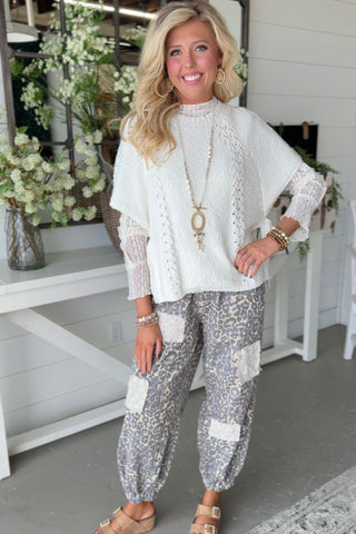 My Good Side Off White sweater Easel