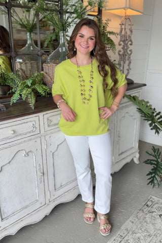 Lyric Lime Green Shirts & Tops Hope