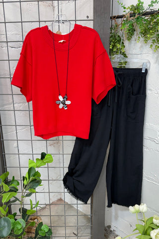 Tinsley Sweater Red by Jodifl