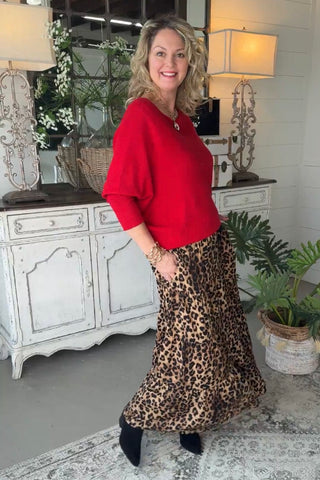 Krista Sweater Red by Umgee