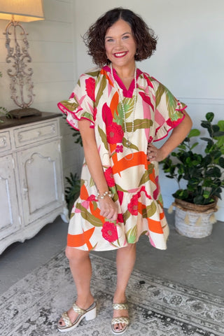 Tessa Dress Cream Floral by Umgee Dresses Umgee