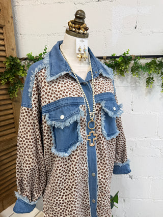 Cover Your Tracks Top Denim Mix