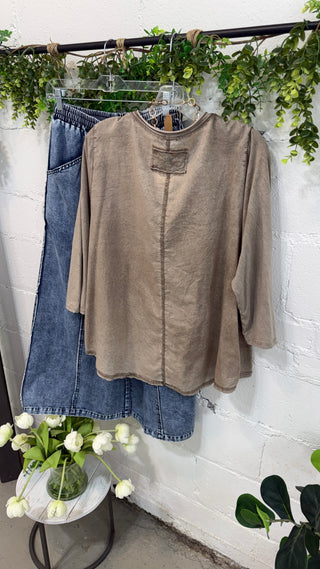 Beason Top Taupe