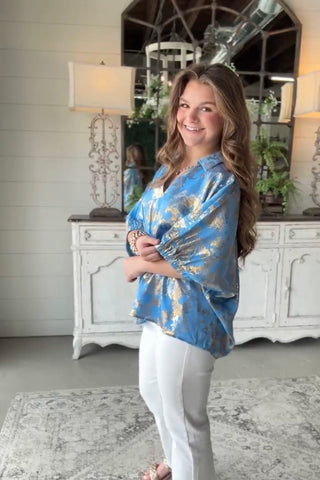 Shimmy Shine Blue Mix by Jodifl limited stock Shirts & Tops Jodifl