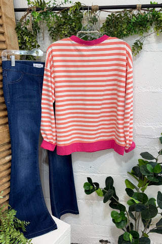 Ailene Top Coral/Hot Pink Shirts & Tops Zenana