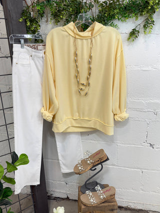 Justine Top Yellow Sweatshirt stylive