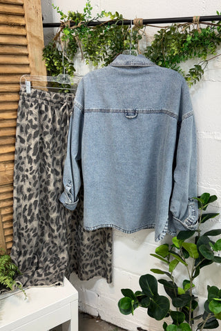 Sierra Shirt Denim by Bibi Shirts & Tops Bibi