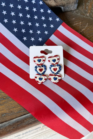 Freedom Hearts Earrings