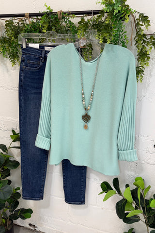 Outer Banks Sweater Aqua Sole Luna