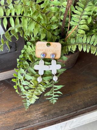 Blessings Earrings Silver by Pink Panache Earrings Pink Panache