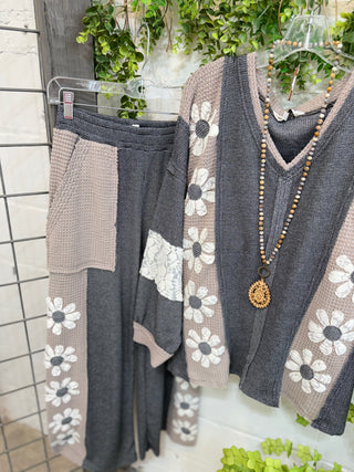 Petal Pusher Top Charcoal/Mocha Shirts & Tops Davi & Dani