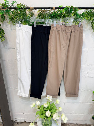 Skedaddle Pants Taupe Pants Giada Fashion