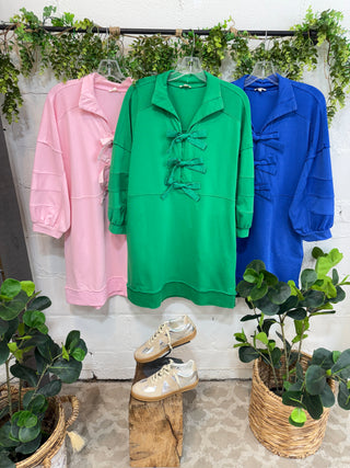 Bow Tie Dress Blue by Jodifl Dresses Jodifl