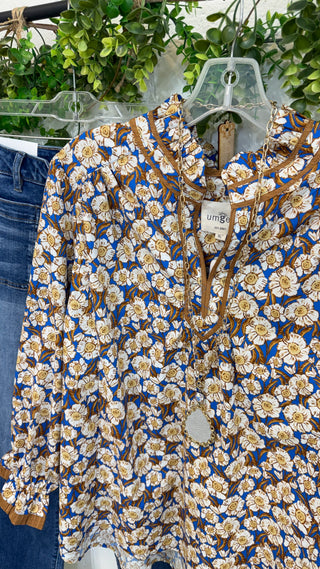 Vestavia Top Brown Mix by Umgee