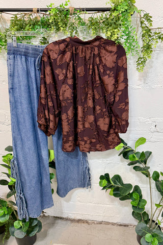 Fetching Top Brown by Umgee Shirts & Tops Umgee