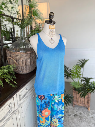 Easy Tank Azure Blue Tank Top Camilla