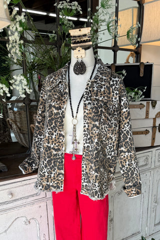 Brantley Shacket Leopard Shacket Veveret
