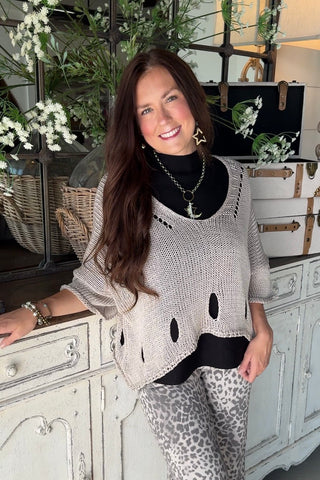 Knockout Sweater Taupe