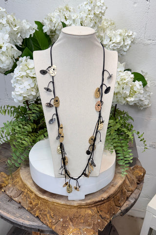 Serene Necklace Black Necklaces L & B Creations