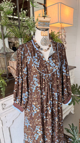 Bates Maxi Dress Brown by Umgee Dresses Umgee