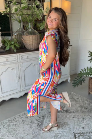 Vibrance Dress Orange Yellow by Jodifl Dresses Jodifl