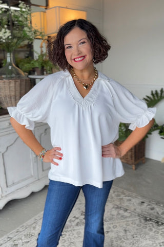 Freeport Top Off White by Umgee Shirts & Tops Umgee