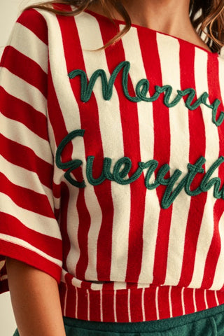 Merry Everything Sweater Red Sweater Anniewear