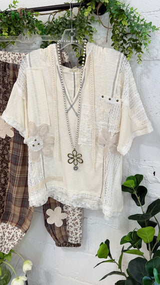 Poetry Top Natural by POL Clothing Shirts & Tops Pol Clothing