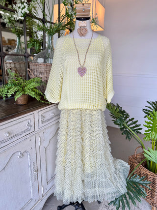 All The Frills Skirt Lemon Skirt Miss Carla
