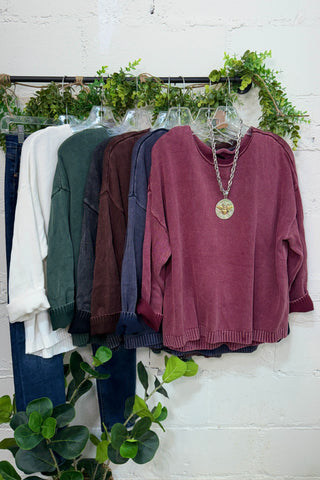 Boyfriend Sweater Navy sweater MuMu/JY