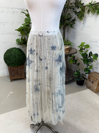 Galaxies Skirt Astro Beige