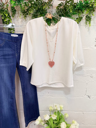 Etta Top Off White by Jodifl Shirts & Tops Jodifl