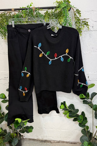 Light Me Up Sweater Black Sweater Staccato