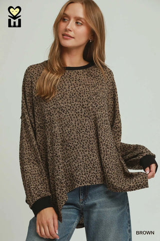 In Trouble Top Brown by Umgee