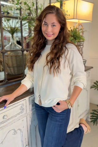 Road Trip Top Ivory Shirts & Tops Staccato