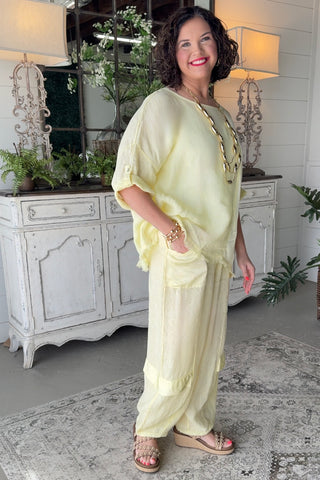 Effortless Pants Yellow Pants Sole Luna