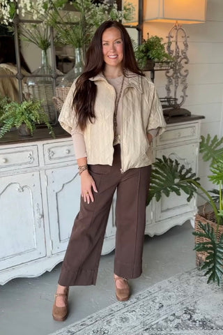 Nostalgia Pants Brown by Entro Pants Entro