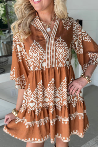 Aubrey Dress Camel Dresses Gigio