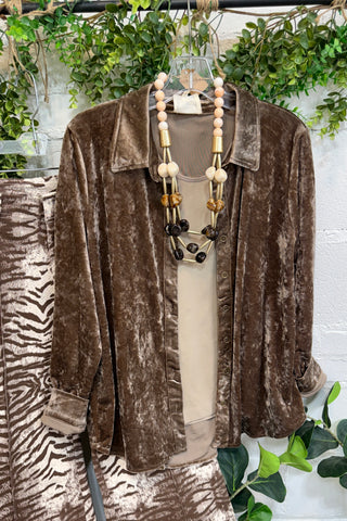 Cambridge Top Almond by Umgee Shirts & Tops Umgee