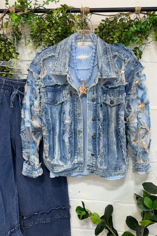 Blossom Grove Jacket Denim