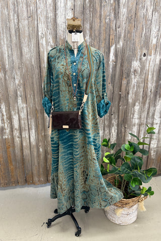 Movement Dress Teal Dresses S F Moda