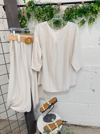 Maisie Top Beige Shirts & Tops D Style