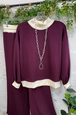 Clark Top Plum by Entro Shirts & Tops Entro