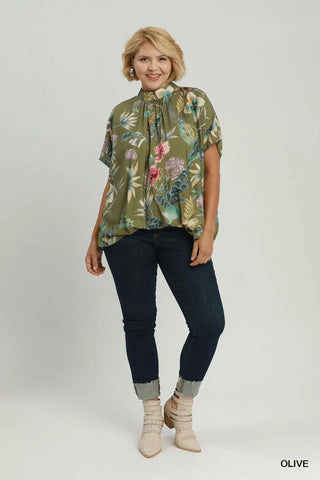 Ricki Top Olive by Umgee